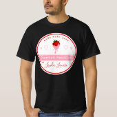 met chocolade bedekte aardbeienmerken T-Shirt (Voorkant)