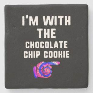 Met chocolade-koekje van Tie Dye Halloween Gift Stenen Onderzetter