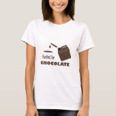 Met chocolade t-shirt bedekt (Voorkant)