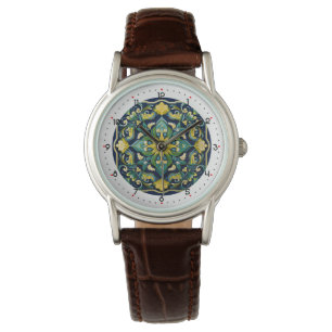 Met cijfers mooie Azulejo Elegantie Horloge