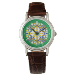Met cijfers mooie Azulejo Radiance Horloge