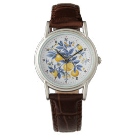 Met cijfers mooie citrus splash horloge