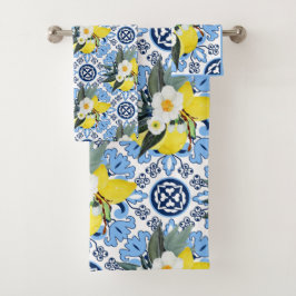 Met citroenen bad handdoek