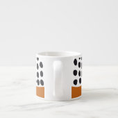 Met Classy Handschilderd poka Dots met Autumn Mapl Espresso Kop (Achterkant)