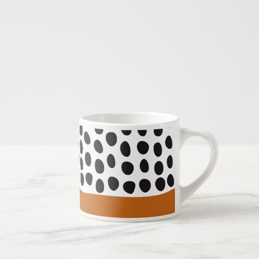 Met Classy Handschilderd poka Dots met Autumn Mapl Espresso Kop (Rechts)
