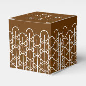 Met complimenten bedrijf bruin monster geschenkdoo bedankdoosjes (Voorkant Zijde)