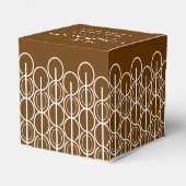 Met complimenten bedrijf bruin monster geschenkdoo bedankdoosjes (Achterkant)