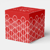 Met complimenten bedrijf goederen rode monster ges bedankdoosjes (Achterkant)