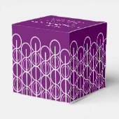 Met complimenten bedrijf paarse monster geschenkdo bedankdoosjes (Achterkant)