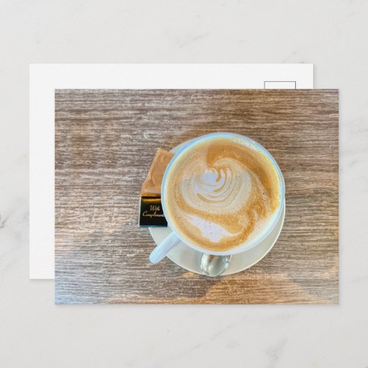 Met complimenten, café briefkaart (Voorkant / Achterkant)