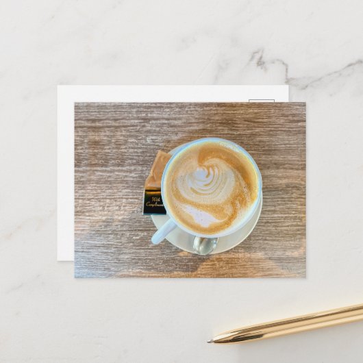 Met complimenten, café briefkaart (Voorkant / Achterkant in situ)