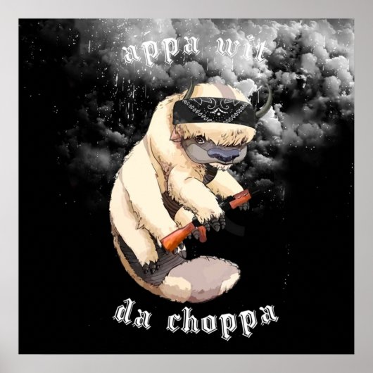 met da choppa appa poster (Voorkant)