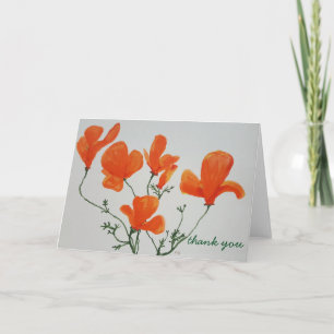 Met dank aan California Poppy Bedankkaart
