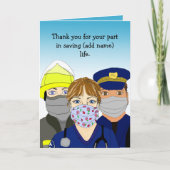 Met dank aan de brandweerman, paramedicus en polit kaart (Voorkant)