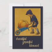 Met dank aan de gezegende Thanksgiving J.W. Smith Feestdagenkaart (Voorkant)