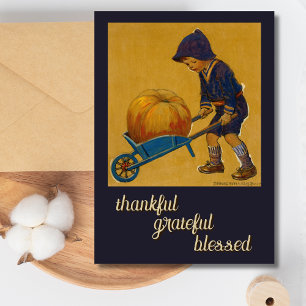 Met dank aan de gezegende Thanksgiving J.W. Smith Feestdagenkaart