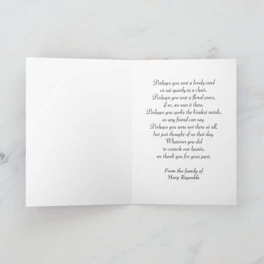 Met dank aan de roze rozen kaart (Binnen)