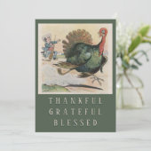 Met dank aan de Thanksgiving van de gezegende Brya Feestdagenkaart (Staand voorkant)