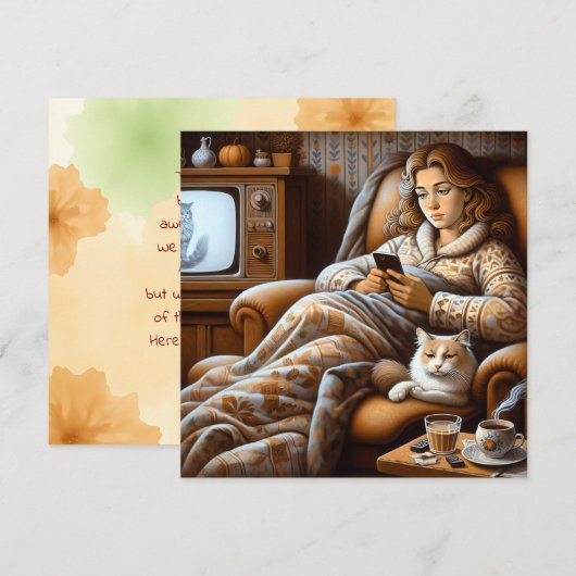 Met dank aan een online vriend | chronisch ziek kaart (Voorkant / Achterkant)