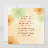 Met dank aan een online vriend | chronisch ziek kaart (Achterkant)