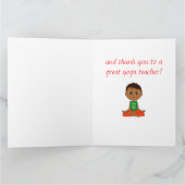 Met dank aan een yoga leraar bedankkaart (Binnen)