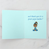Met dank aan een yoga leraar bedankkaart (Binnen)