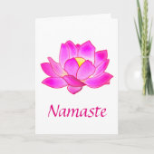 Met dank aan een yoga leraar met Lotus Flower Bedankkaart (Voorkant)