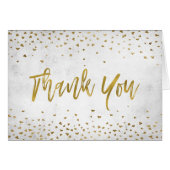 Met dank aan Gold Foil Hearts Confetti (Voorkant Horizontaal)