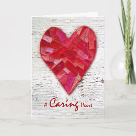 Met dank aan Hospice Nurse, Quilted Heart Bedankkaart