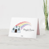 Met dank aan mijn dansleraar: rode balletschoenen bedankkaart (Achterkant)