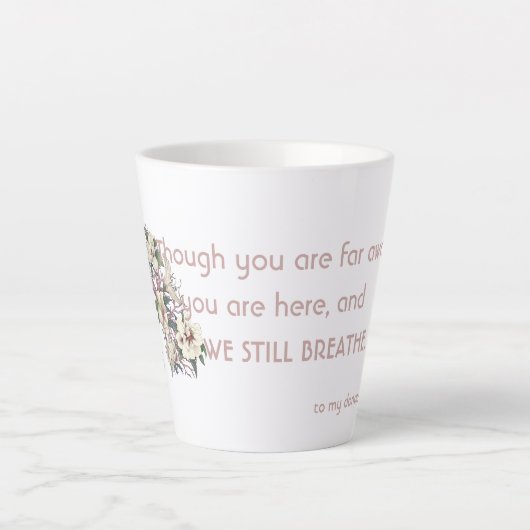 Met dank aan mijn donateur latte Mok (Voorkant)