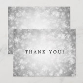 Met dank aan Silver Winter Wonderland Briefkaart (Voorkant / Achterkant)