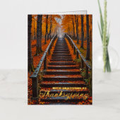 Met dank aan Thanksgiving Modern Business Folie Feestdagenkaart (Voorkant)