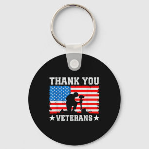 Met dank aan Veterans Day Memorial Day Patriotic M Sleutelhanger