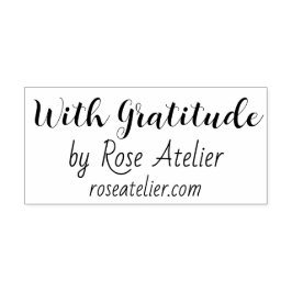 Met Dank Custom Zakelijke Winkel Naam & Website Rubberstempel