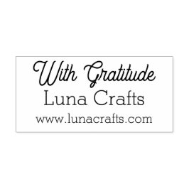Met Dank Custom Zakelijke Winkel Naam & Website Rubberstempel