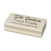 Met Dank Custom Zakelijke Winkel Naam & Website Rubberstempel (Stempel)