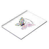 met dappere vleugels vliegt ze notitieboek (Linkerzijde)