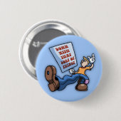 Met dat. ronde button 5,7 cm (Voorkant /achterkant)