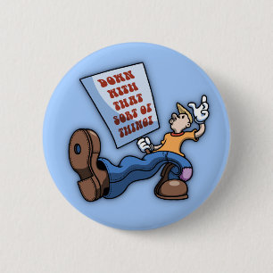 Met dat. ronde button 5,7 cm