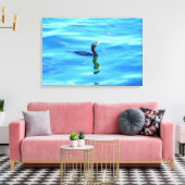 met de aalscholver omhuld doek canvas afdruk (Insitu (Woonkamer))