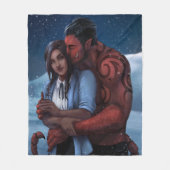 Met de Alien Warlord Throw Fleece Deken (Voorkant)