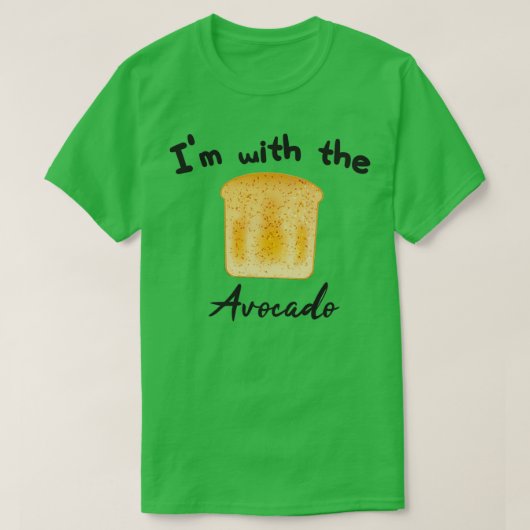 Met de avocado 12 1 t-shirt (Design voorkant)
