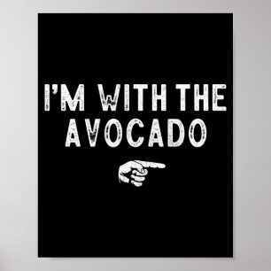 Met De Avocado Bijpassende Luie Kleding Halloween Poster