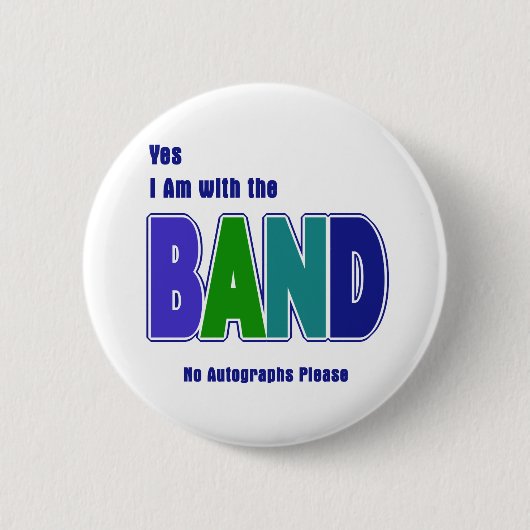 Met de band ronde button 5,7 cm (Voorkant)