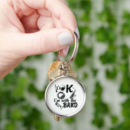 Met de band sleutelhanger (Hand)