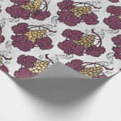 Met de benaming Burgundy Plum en Gold Wine Cadeaupapier (Hoek)