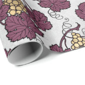 Met de benaming Burgundy Plum en Gold Wine Cadeaupapier (Rol Hoek)