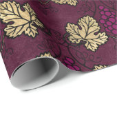 Met de benaming Burgundy Plum en Gold Wine Cadeaupapier (Rol Hoek)
