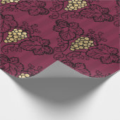 Met de benaming Burgundy Plum en Gold Wine Cadeaupapier (Hoek)